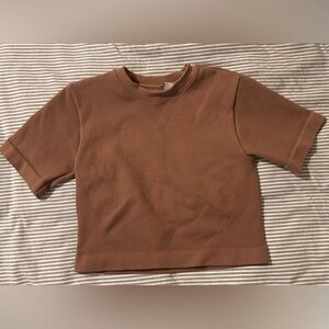 Everlane Brown cropped Compression Top, size XL-XXL, S-L